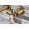 Kingston Brass KS8023NX Two-Handle Wall Mount Tub Faucet, Antique Brass KS8023NX - alternate 4